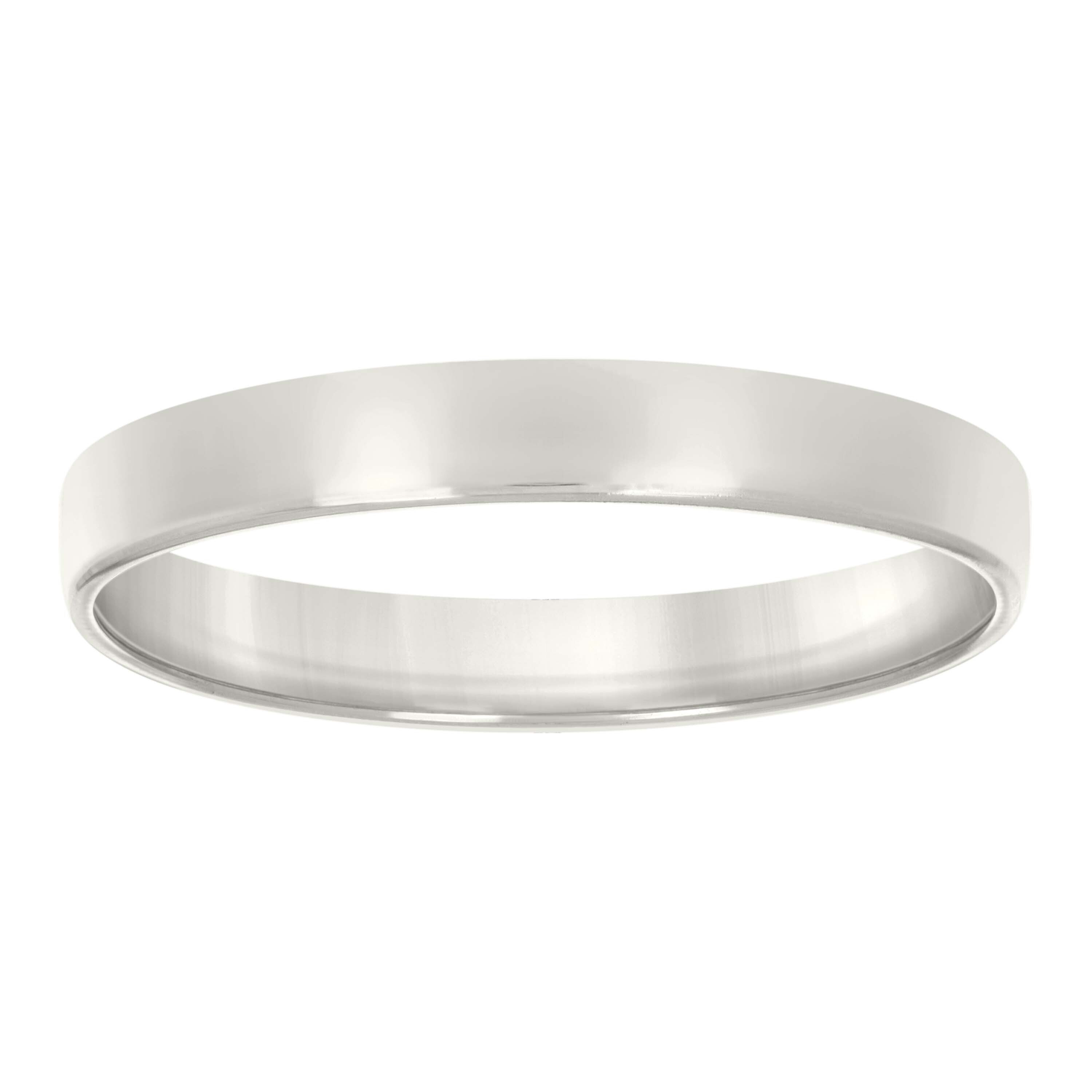925 Sterling Silver Mens Comfort Fit Wedding Band 4mm Ring Size 6